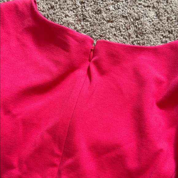 Talbots 4 petite pink split neck refined ponte sheath dress work business women - Picture 7 of 9